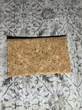 Cork Envelope Clutch - Natural Cork